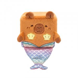 Кубик коллекции спутников игрушка-антистресс подвеска/плюшевая кукла высота 7см/10см CozyWorld, Capybara Mermaid-10cm