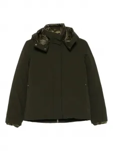 Пуховик с капюшоном Save The Duck, зеленый