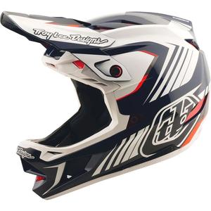 Шлем Troy Lee Designs D4 Polyacrylite Troy Lee Designs, Qualifer Blue/White