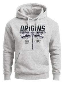 Neverless Толстовка 'Future Libelle' в сером цвете