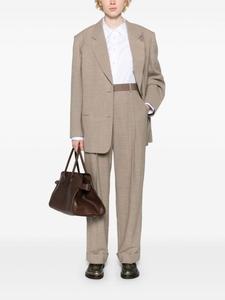 The Row брюки Tor строгого кроя с завышенной талией, нейтральный цвет