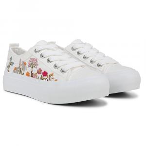 Кроссовки на платформе Sadie-Sun Blowfish Malibu, white embroidered canvas