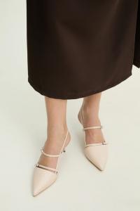 Кожаные туфли Answear.Lab, бежевый