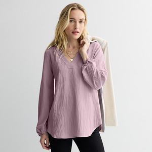 Женская туника с длинным рукавом Nine West, Washed Grape