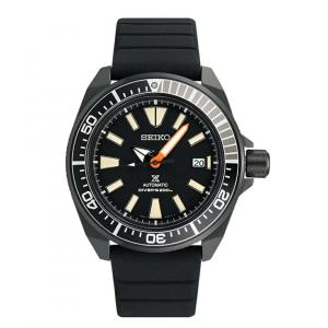 SEIKO Часы Prospe Collection Automatic Mechanical Movement Silicone Strap Watch 43.8mm Men's Watch Black Dial, Black Dial