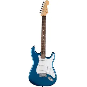 Fender Standard Stratocaster, гриф из лавра, белая накладка, цвет Аквамарин Металлик