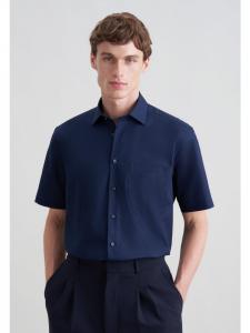 Seidensticker Деловая рубашка, стандартный размер, темно-синего цвета