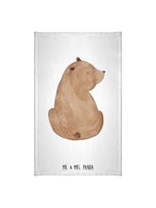 Mr. & Mrs. Panda Полотенце с изображением медведя на плече, белый цвет