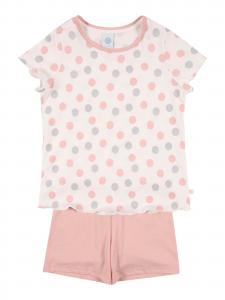 Sanetta Пижама в цвете Rose, Natural White