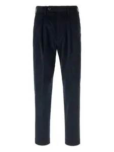 Плиссированные вельветовые брюки Paul Smith, черный