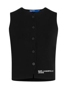 Вязаный жилет KARL LAGERFELD JEANS, черный