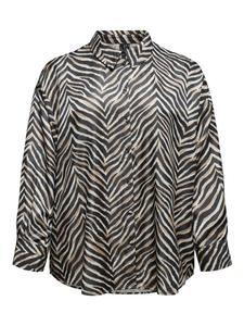 Vero Moda Curve Блузка 'VMCVINA' в черном цвете