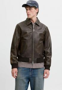 Куртка Jack & Jones Leather jacket, Chocolate Brown/Brown