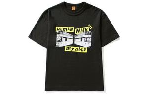 Футболка с рукавом дроп-шиплоудер черная HUMAN MADE