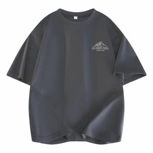 Футболка унисекс HUANQIU, темно-серый/серый