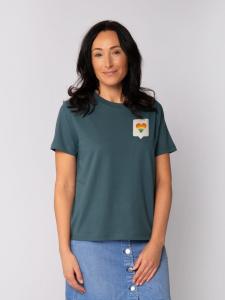 Футболка От всего сердца в цвете бензиново-голубой wat? Apparel