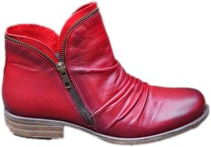 Женские ботильоны ZBYY с закрытым носком, вырезами, низким каблуком, массивным каблуком, вестерн-стиль, короткие, на носок, для платья, Wine