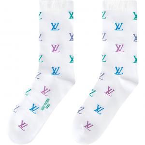 Носки Lv Lv Blason Shading Louis Vuitton, белый