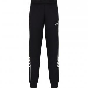 Брюки с эластичным поясом EMPORIO ARMANI, черные