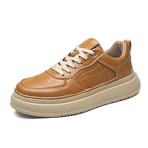 KACHILANG Мужские низкие скейтерские кеды желтые, цвет Yellow