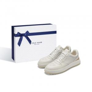 COLE HAAN Антискользящие износостойкие мужские низкие кеды белые в коробке, цвет White (Box)