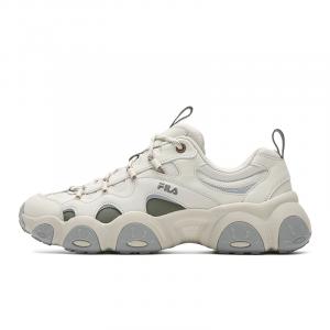 FILA FLUID 7 Cushioning Abrasion Resistant Lightweight Low top Chunky Sneakers Men's White Gray