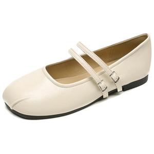 Туфли Мэри Джейн женские абрикосового цвета WEISHIBANGWEI, Apricot