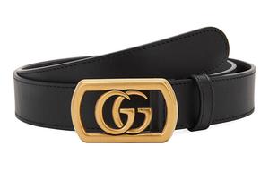 Ремень кожаный Gucci, черный