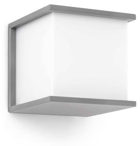 Уличный настенный светильник FARO Kubick, серый - металл - 17 x 17 x 17 см