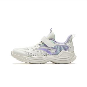 Детские кроссовки LingFeng Anti Kick Rebound с дышащими и легкими амортизаторами Antakids, слоновая кость/белый/фиолетовый