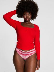 Термопижамный топ хенли Pink, bright vermillion