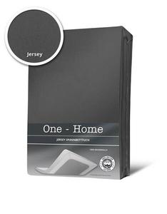 Простынь на подгонке One-Home Jersey anthrazit 200x200, 200x25x200 см, антрацитовый