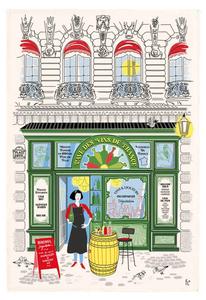 Кухонное полотенце Winkler Façade caviste, белый - текстиль - 48 x 1 x 72 см