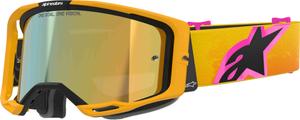 Мотоциклетные очки Alpinestars vision 8 corp для мотокросса, Yellow/Orange