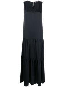 Lorena Antoniazzi расклешенное платье с V-образным вырезом, синий