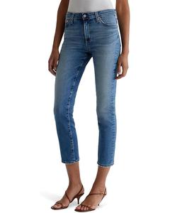 Джинсы AG Jeans Mari Mid-Rise Slim Straight Crop Jeans in 13 Years Reign, цвет 13 Years Reign