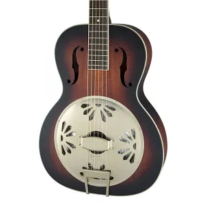 Гитара Gretsch G9241 Alligator Biscuit с резонатором и круглой грифом, с звукоснимателем Fishman Nashville - двухцветный санберст