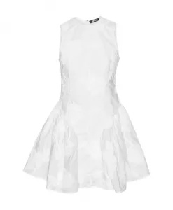 Белое мини-платье из поплина Rotate Birger Christensen, белый