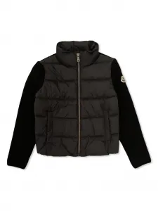 Куртка с нашивкой-логотипом Moncler Enfant, черный