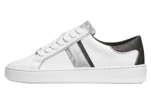 Кеды, KORS Скейтборд обувь женская низкая Белый/Черный/Серебристый Michael Kors