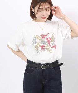 Женская футболка с винтажным графическим принтом CONVERSE, белый