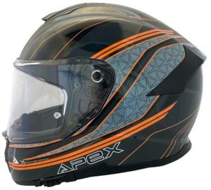 Шлем APEX ft300 vienna, Black/Grey/Orange