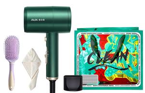 Фен для волос Aux, Green (Bounty Hunter Gift Bag + Dry Hair Cap + Airbag Comb)