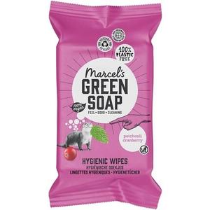 Гигиенические влажные чистящие салфетки «Пачули и клюква» 60 салфеток, Marcel'S Green Soap