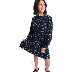 Платье Roxy Vl Sunset Season long sleeve short, синий