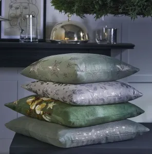 АПЭЛТ декоративная подушка "3625", в жаккардовой технике, чехол без наполнения, 1 шт APELT 40х40 см, цвет silberfarben/taupe + gemustert