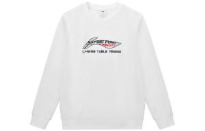 Свитшот для настольного тенниса унисекс стандартный LINING, белый