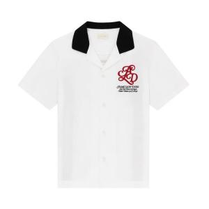 Рубашка Aimé Leon Dore Monogram Bowling 'Bone White', белый