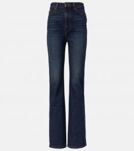 Джинсы Danielle с высокой посадкой и прямыми штанинами Khaite, Lansing