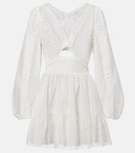 Мини-платье Mariah из хлопка Alexandra Miro, белый